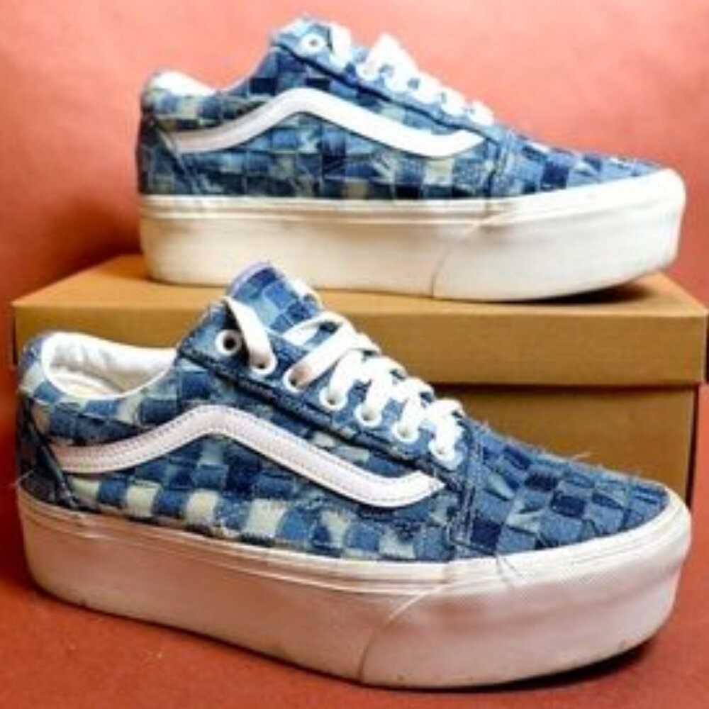 VANS Patched Denim Platforms